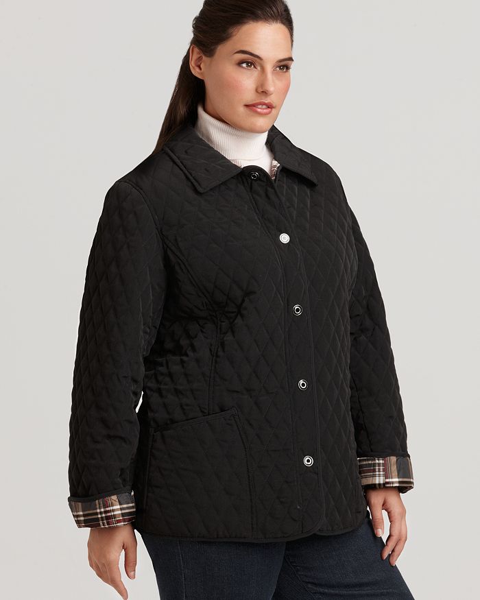 Women's plus size quilted barn jacket sale
