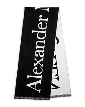 Alexander McQUEEN - Alexander McQUEEN Classic Reversible Logo Wool Scarf