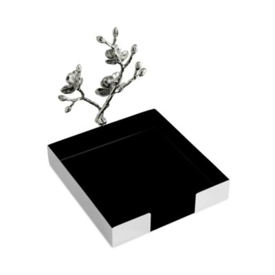 White Orchid Dinner Napkin Holder