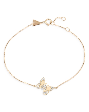 Shop Adina Reyter 14k Yellow Gold Enchanted Diamond Butterfly Charm Bracelet