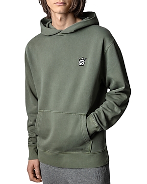 Zadig & Voltaire Sanchi Mo Jormi Skull Hoodie In Kaki