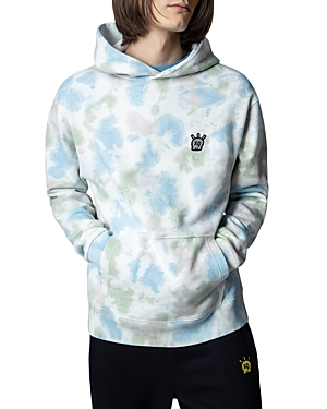 Zadig & Voltaire Sanchi Mo Jormi Skull Hoodie In Pastel Blue