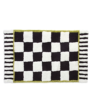 Shop Mackenzie-childs Courtly Check Bath Rug, 21 X 34 In Multi