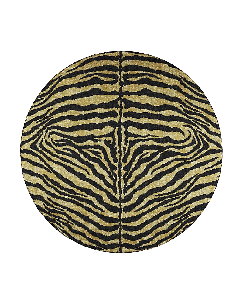 Dalyn Rug Company Rug Company Mali Ml1 Round Area Rug, 4' X 4' In Gold