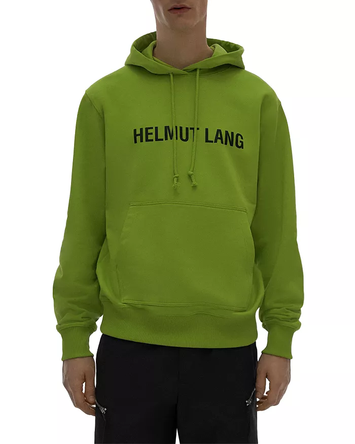 Helmut Lang  Cotton Logo Print Hoodie