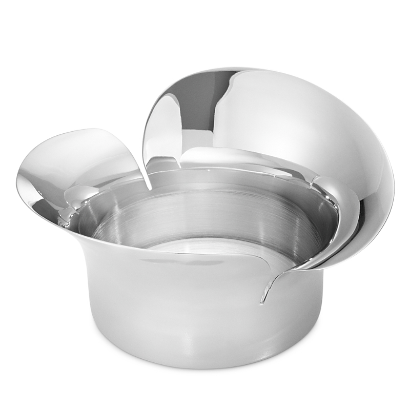 Georg Jensen Bloom Pillar Candleholder In Silver