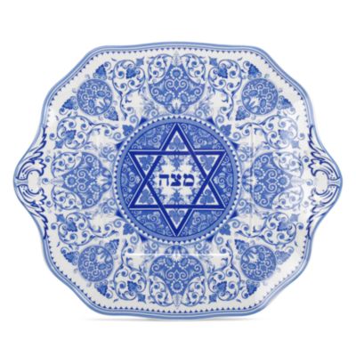 Spode - Blue Room Judaica Matzoh Plate