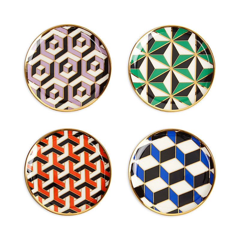 Jonathan Adler Versailles Coasters, 4-piece Set In Multi