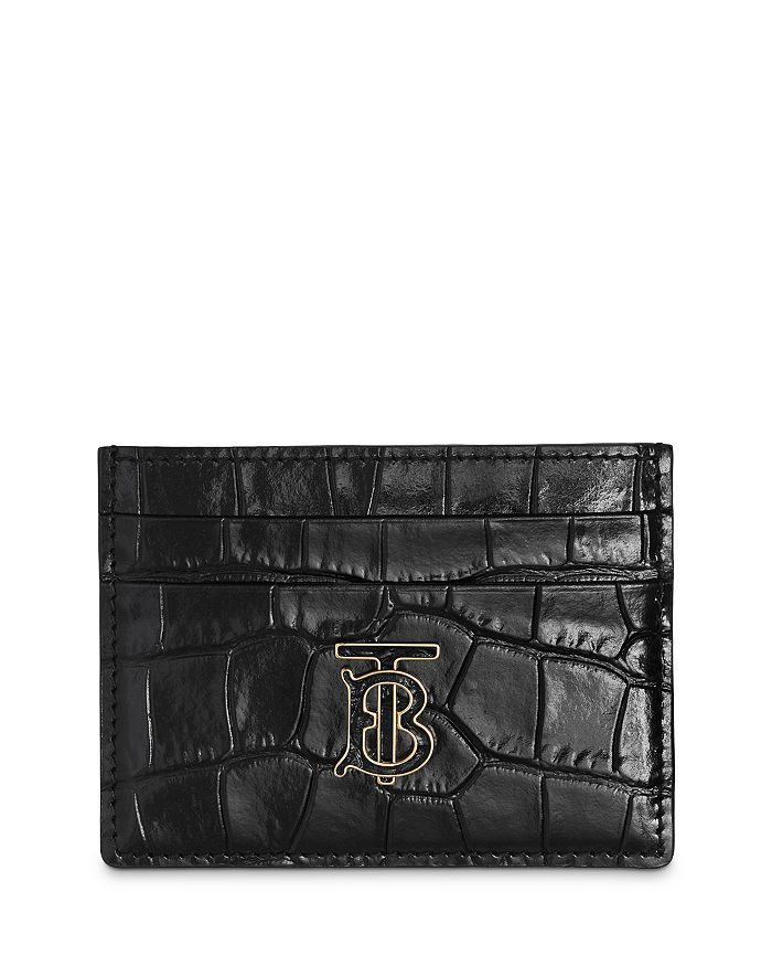 Burberry - Embossed Leather Logo Card Case