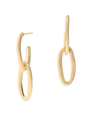 Shop Marco Bicego 18k Yellow Gold Jaipur Link Polished Double Link Drop Earrings