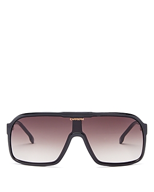 Carrera Shield Sunglasses, 62mm In Black/brown Gradient