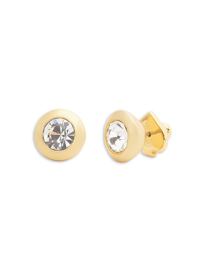 kate spade new york On The Dot Cubic Zirconia Stud Earrings in Gold