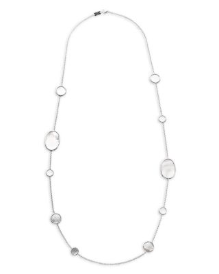 IPPOLITA - Sterling Silver Rock Candy Mother of Pearl Long Length Statement Necklace, 37"