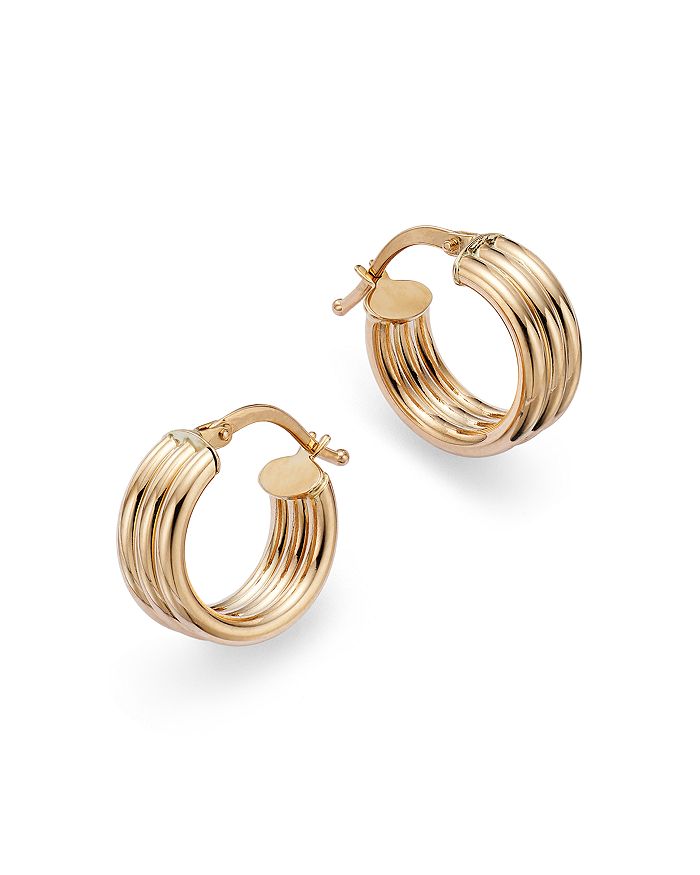 Gold Huggie Hoop Earrings - Toda Mini