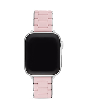 Shop Michele Apple Watch Silicone Wrapped Interchangeable Bracelet, 38-49mm In Pink/silver