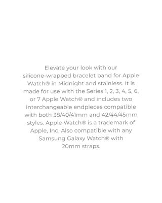 Apple Watch&reg; Silicone Wrapped Interchangeable Bracelet, 38-49mm