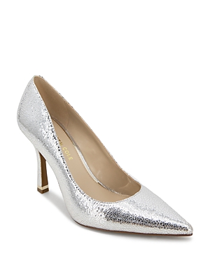 Kenneth Cole Women's Romi Pointed Toe High Heel Pumps In Silver