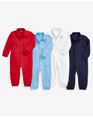Boys' Interlock Solid Coverall - Baby