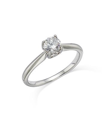 Bloomingdale's - Diamond Solitare Engagement Ring in 14K White Gold, 0.50 ct. t.w. - 100% Exclusive