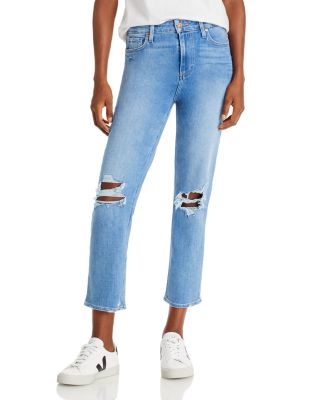 PAIGE Women's Stella Straight Ultra high Rise Straigh tleg 29, Soleil  Destructed, 24 at  Women's Jeans store