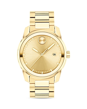 Shop Movado Bold Verso Watch, 42mm In Gold