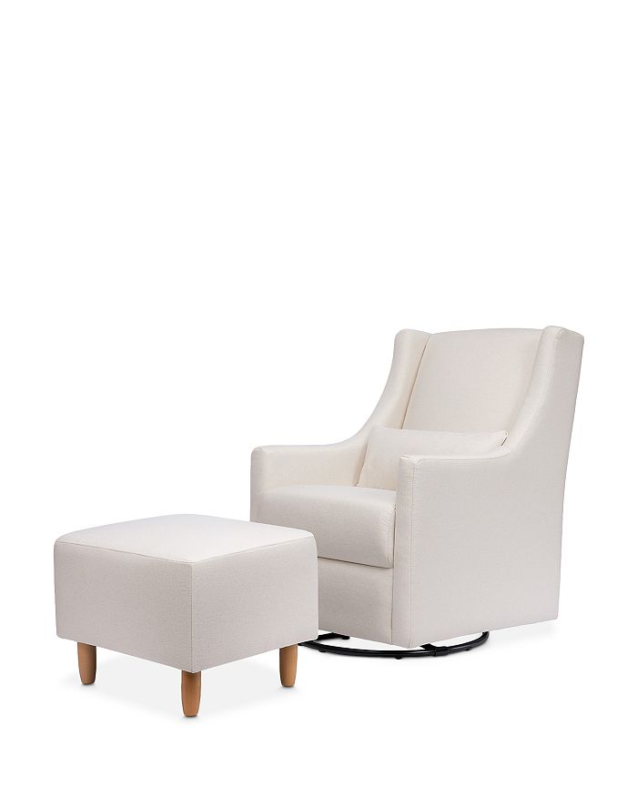 Babyletto toco swivel glider and stationary ottoman clearance