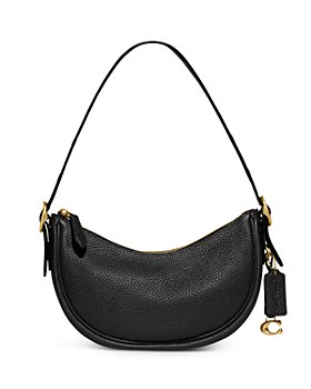 COACH - Luna Medium Pebbled Leather Shoulder Bag