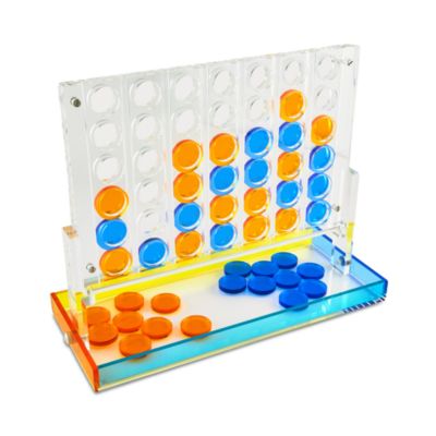 Lucite Multicolor Four in a Row Set