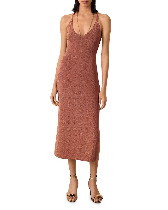 Bloomingdales Women Clothing Dresses Knitted Dresses Flecked Knitted Midi Dress 