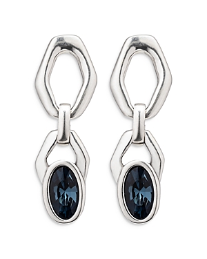 Uno De 50 Kingdom Drop Earrings In Blue/silver