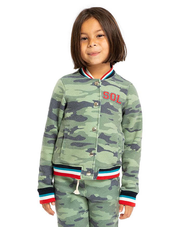 SOL ANGELES Boys Camo Bomber Jacket Little Kid Big Kid