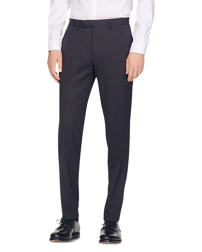 Sandro Formal Flecked Classic Fit Suit Pants