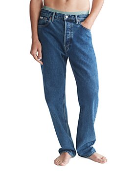 Calvin Klein - Standards Stone Indigo Selvedge Straight Fit Jeans in Harbor Blue