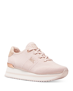Michael Michael Kors Women's Monique Knit Trainer Running Sneakers In Soft Pink | ModeSens