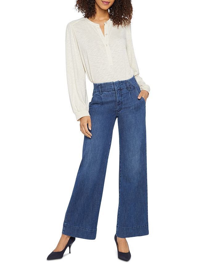 NYDJ Mona High Rise Wide Leg Jeans in Reminiscent | Bloomingdale's