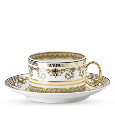 Virtus Gala White Tea Cup & Saucer