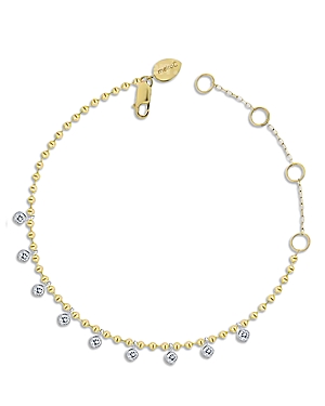 Meira T 14K White & Yellow Gold Diamond Dangle Link Bracelet