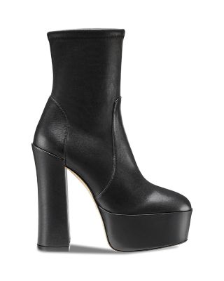 womens black platform boots