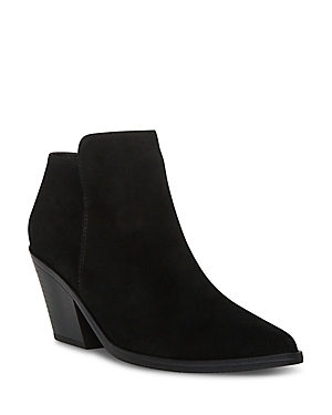 Blondo Noel Waterproof Pointed Toe Bootie In Black Suede