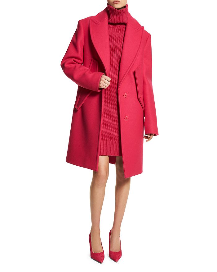Michael Kors Collection Wool Melton Reefer Coat | Bloomingdale's