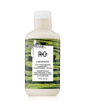 Photos - Hair Product R and Co Labyrinth 3 In 1 Texturizing Shampoo + Conditioner + Styler 6 oz.