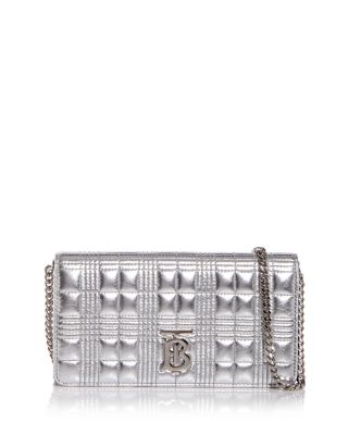 【BURBERRY】LOLA CHAIN WALLET BURBERRY Lambskin Quilted Lola Chain Wallet Black 1470450