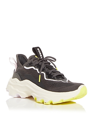 Sorel Kinetic Breakthru Tech Colorblock Sneakers In Jet/dream