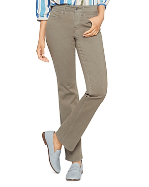 Nydj Marilyn High Rise Straight Jeans In Ripe Olive In Ripe Olive