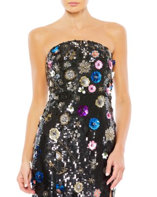 Floral Sequin Gown