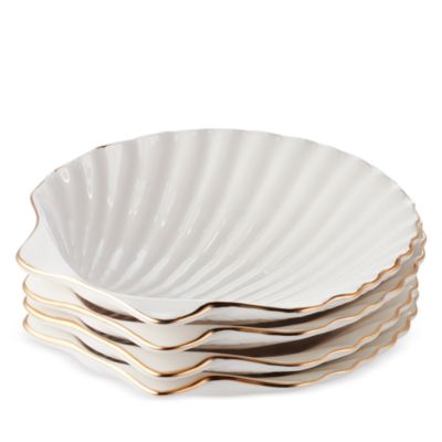 Shell Appetizer Plates, Set of 4