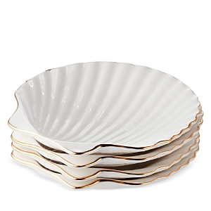Aerin Shell Appetizer Plates, Set of 4