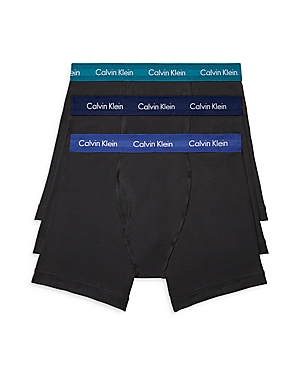 Calvin Klein Cotton Stretch Moisture Wicking Boxer Briefs, Pack of 3 Calvin Klein Cotton Stretch Moisture Wicking Boxer Briefs, Pack of 3
