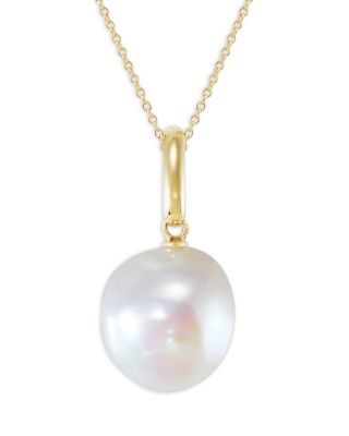 Bloomingdale's Fine Collection - Cultured Freshwater Baroque Pearl Pendant Necklace in 14K Yellow Gold, 18"