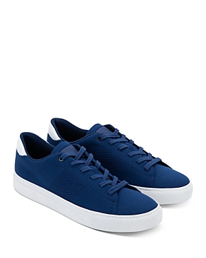Shop Greats Men's Royale Knit Lace Up Sneakers In Navy/white